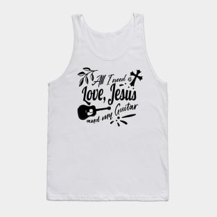 Jesus and Guitar Tank Top